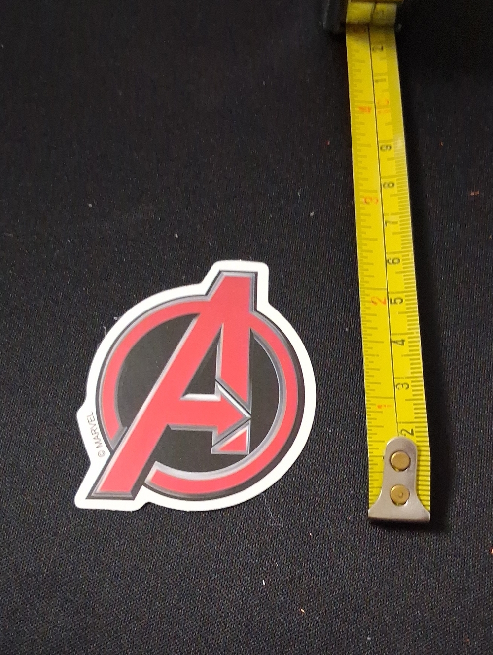 Marvel Red and Black Avengers Emblem Waterproof Sticker